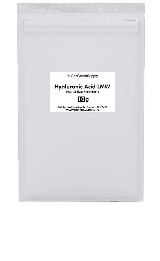 Bulk low molecular weight HA for effective, rapid skin hydration.